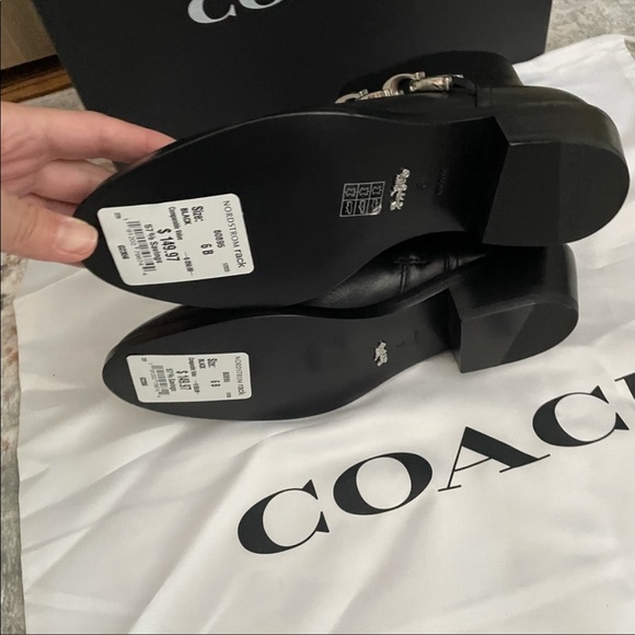 Coach Allen Leather Chain Bootie - Picture 3 of 4